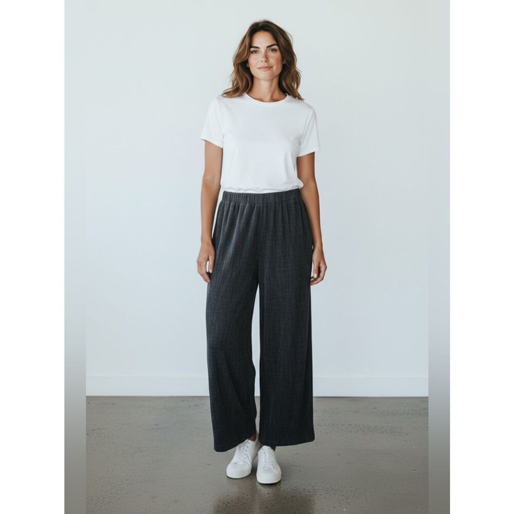 Oska Trouser Pants Pull On Wide Leg in Slovakia Gray Size 2 (US 8-10)